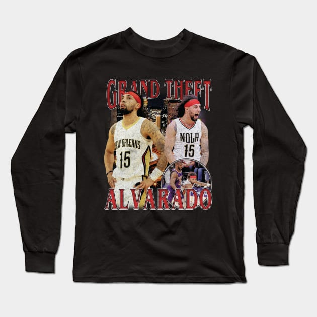 Jose Alvarado Grand Theft Alvarado Vintage Long Sleeve T-Shirt by rattraptees